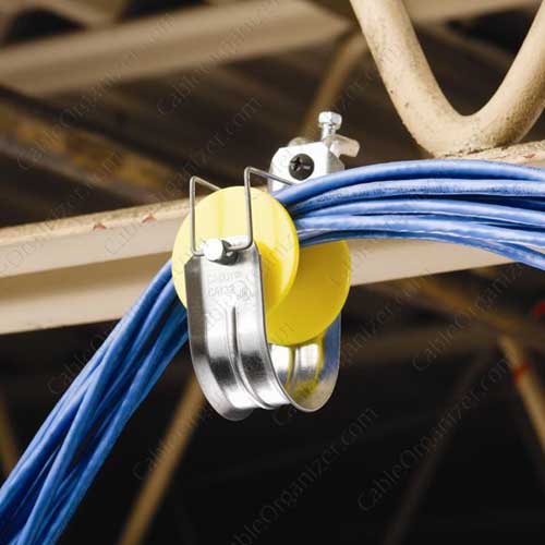 Supports de câbles Caddy® avec poulies tire-câbles